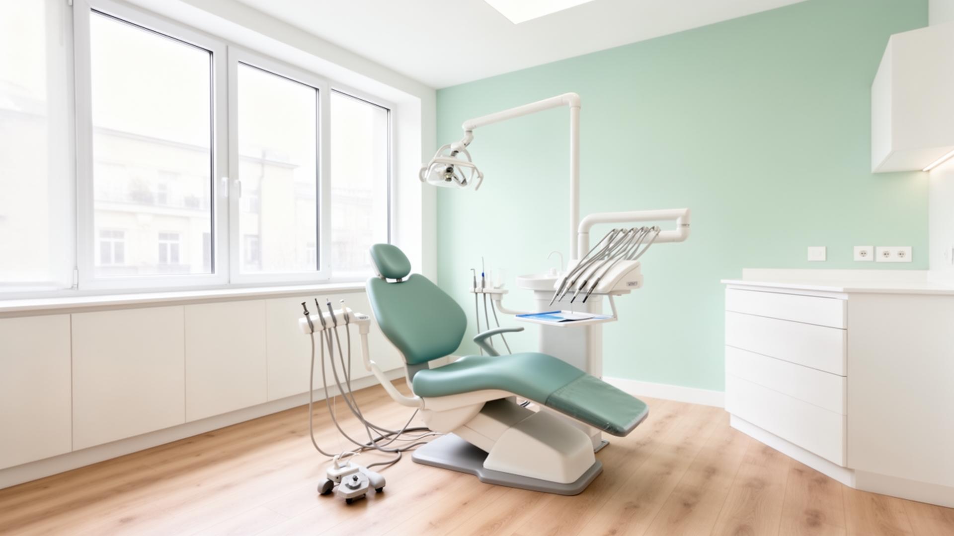 Modern klinikinteriör hos Tandkliniken Hammar